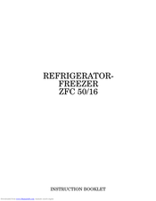 Zanussi ZFC 50/16 Instruction Booklet