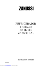 Zanussi ZK 56/48 RAL Instruction Booklet