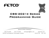 Fetco CBS-2021e Series Programming Manual