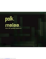 Polk Mono Melee User Manual