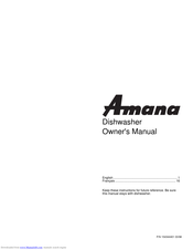 Amana Dishwasher Owner's Manual