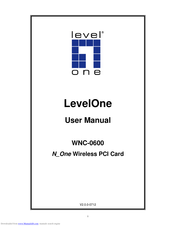 Levelone WNC-0600 User Manual