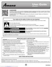 Amana Dishwasher User Manual