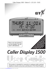 BT CD 1500 User Manual