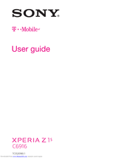 Sony XPERIA Z 1S C6916 User Manual