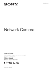 Sony IPELA SNC-HM662 User Manual