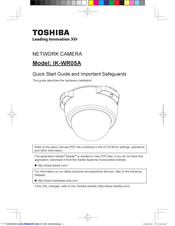 Toshiba IK-WR05A Quick Start Manual And Important Safeguards