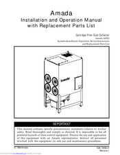 Amada ADF4 Installation And Operation Manual