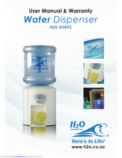 H2O International H2O-GSB3C User Manual & Warranty