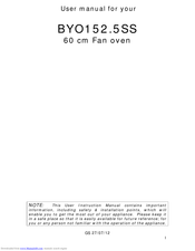 Baumatic BYO152.5SS User Manual