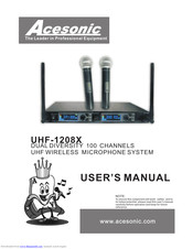ACESONIC UHF-1208X User Manual