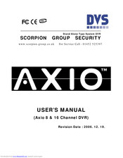 Scorpion Group Security AXIO User Manual