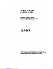 Clarion CLA-SCI Installation & Owner's Manual