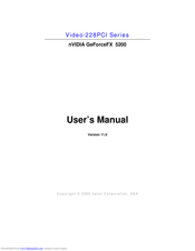Nvidia Video-228PCI Series User Manual