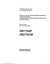 Clarion DB179MP Owner's Manual