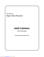 XRPlus XRS 1000 Series User Manual