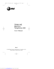 AT&T Trimline 230 User Manual