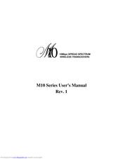 Clarion M10 Series User Manual