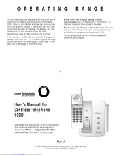 Lucent Technologies 9200 User Manual