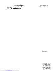 Electrolux EUF29407W User Manual