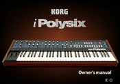 KORG iPOLYSIX Owner's Manual