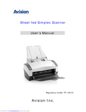 AVISION FF-1001H User Manual