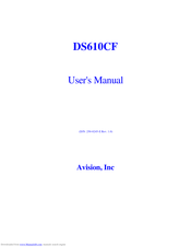AVISION DS610CF User Manual