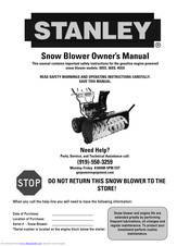 Stanley 30SS Owner's Manual