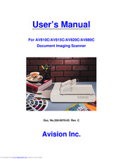 AVISION AV810C User Manual
