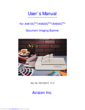 AVISION AV820CPlus User Manual