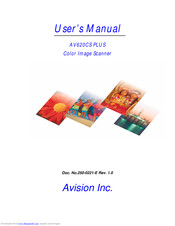 AVISION AV620CS PLUS User Manual
