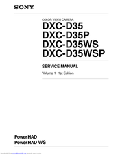 Sony DXC-D35P Service Manual