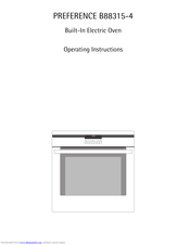 AEG PREFERENCE B88315-4 Operating Instructions Manual