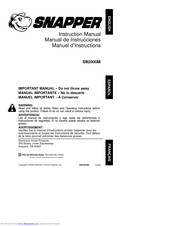 Snapper Snapper SB2000M Instruction Manual