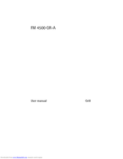 Electrolux FM 4500 GR-A User Manual