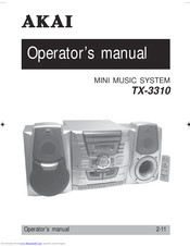 AKAI TX-3310 Operator's Manual