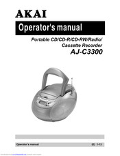 AKAI AJ-C3300 Operator's Manual