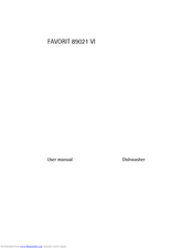 Electrolux FAVORIT 89021 VI User Manual