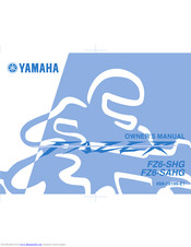 YAMAHA Fazer FZ6-SAHG Owner's Manual