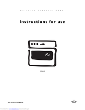 Electrolux EOB 6640 Instructions For Use Manual