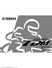 YAMAHA TDM850 Owner's Manual