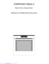 Aeg COMPETENCE B9820-4 Installation And Operating Instructions Manual