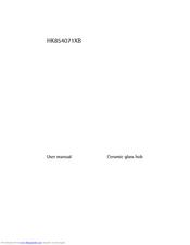 Electrolux HK854071XB User Manual