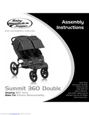 Baby Jogger SUMMIT 360 DOUBLE Assembly Instructions Manual