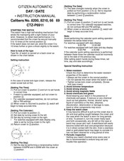 CITIZEN 66 Instruction Manual