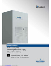 Liebert Hipulse E Installation And User Manual