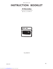 Electrolux EOB 6710 Instruction Booklet