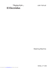 Electrolux WAGL 2 T 200 User Manual