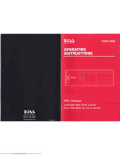 BOSS DVDC-9000 Operating Instructions Manual