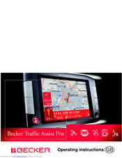 BECKER TRAFFIC ASSIST PRO Operating Instructions Manual